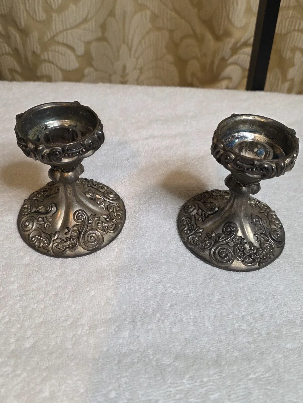 Godinger Silver Art Co. 2 Candle Holders